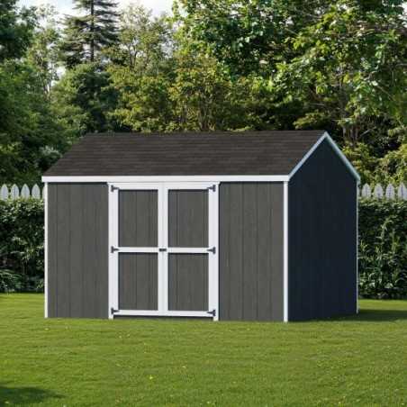 Little Cottage Co. Value Gable 10x12 Wood Storage Shed Kit - Side Entry (10x12 VGS-SE-PC)
