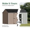 Little Cottage Co. Value Gable 10x12 Wood Storage Shed Kit - Side Entry (10x12 VGS-SE-PC)