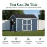 Little Cottage Co. Value Gable 10x12 Wood Storage Shed Kit - Side Entry (10x12 VGS-SE-PC)