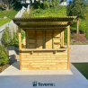Taverns-To-Go Castlebar 8x5 Medium Outdoor Wooden Bar Installed – (TTG-CB)