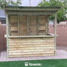 Taverns-To-Go Castlebar 8x5 Medium Wooden Bar Installed – (TTG-CB)
