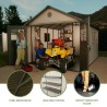 Lifetime 11x13 Plastic Storage Shed Kit with 9ft Wide Doors [60187-0125]