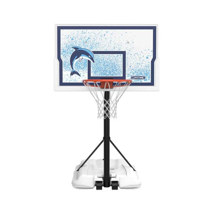 Lifetime Pool Side 44-Inch Impact Portable Basketball Hoop (91213)