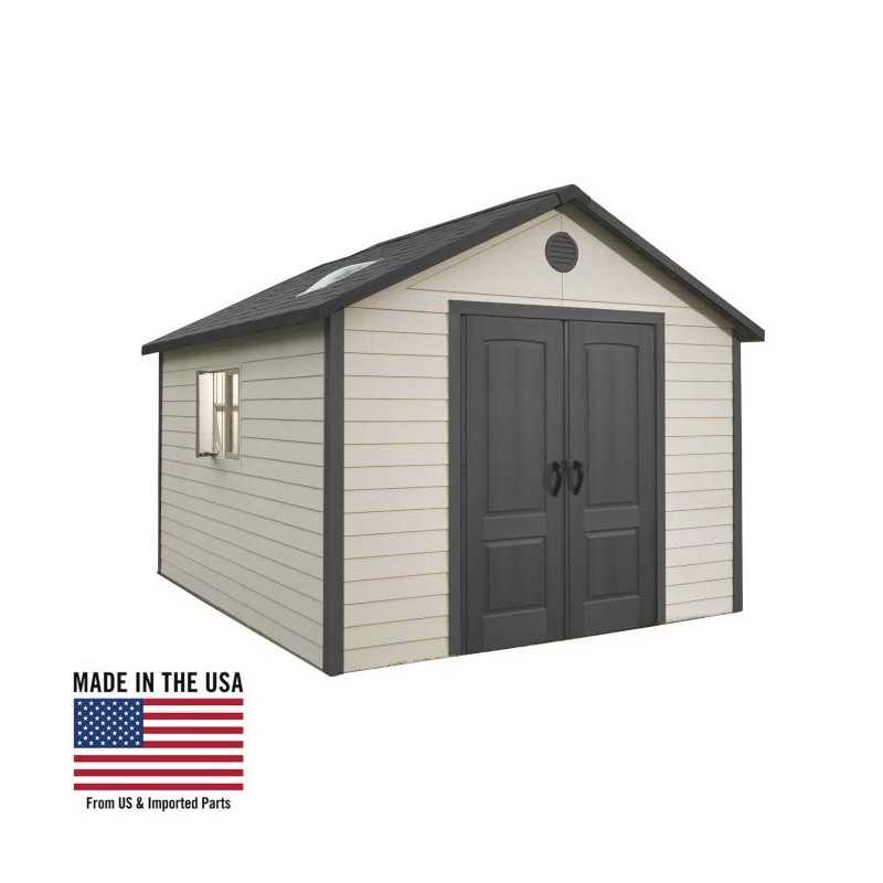 Lifetime 11x16 Plastic Storage Shed w/ Floor [6415-0125]