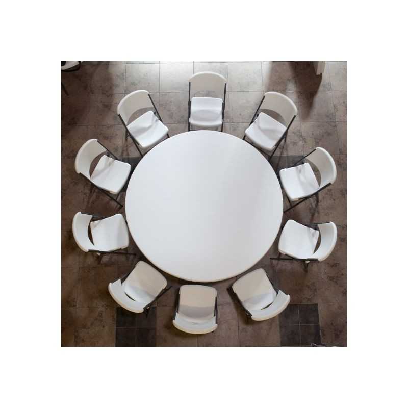 Lifetime 72" Round Table and Chair Set (80583)