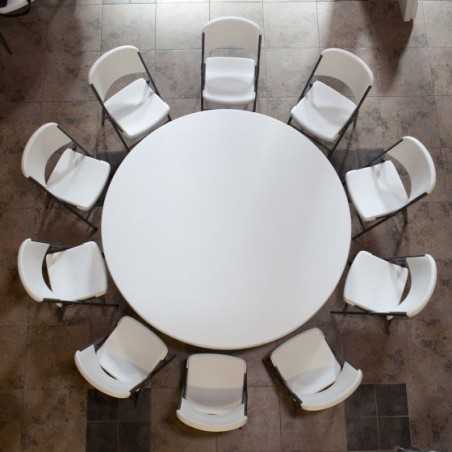 Lifetime 72" Round Table and Chair Set (80583)