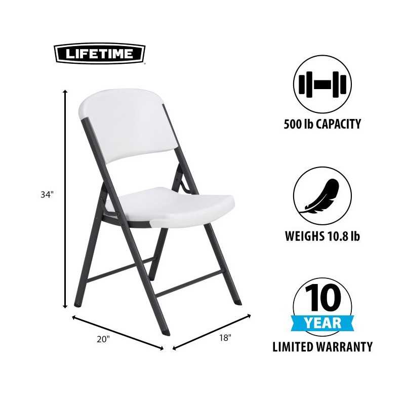 Lifetime 72" Round Table and Chair Set (80583)