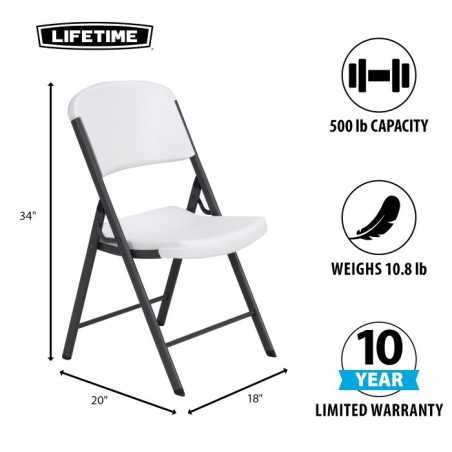Lifetime 72" Round Table and Chair Set (80583)
