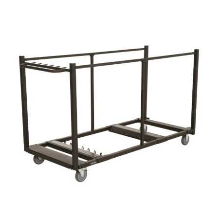 Lifetime (12) 72-Inch Round Tables and Cart Set (80371)