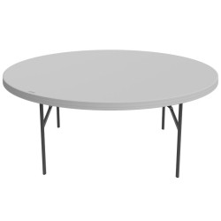 Lifetime (12) 72-Inch Round Tables and Cart Set (80371)