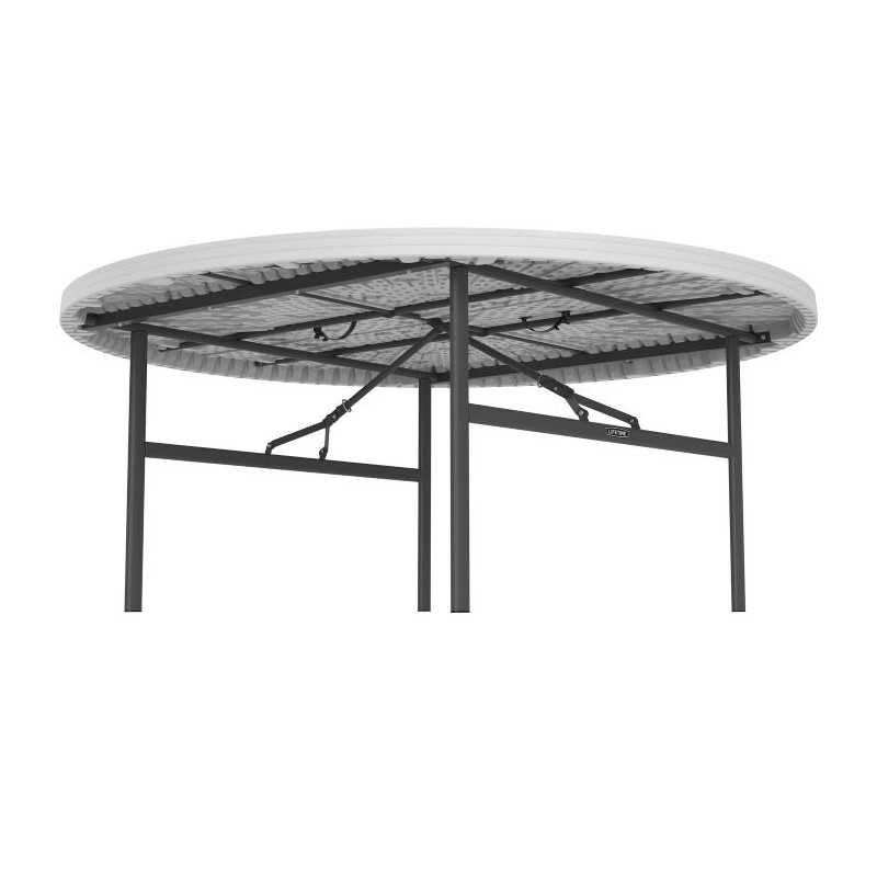Lifetime (12) 72-Inch Round Tables and Cart Set (80371)