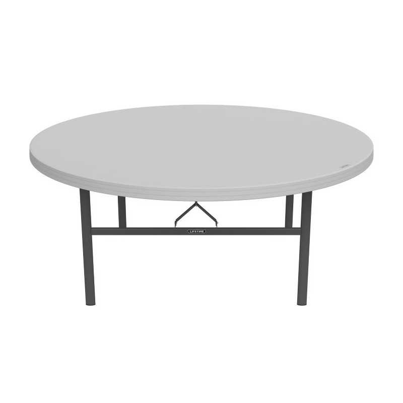 Lifetime (12) 72-Inch Round Tables and Cart Set (80371)