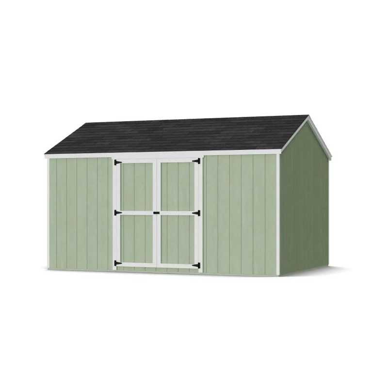 Little Cottage Co. Value Gable 10x14 Wood Storage Shed Kit - Side Entry (10x14 VGS-SE-PC)