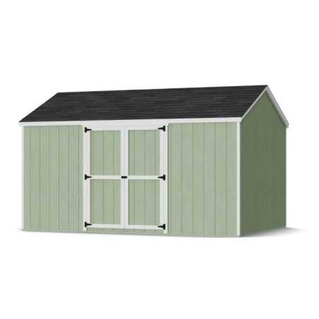 Little Cottage Co. Value Gable 10x14 Wood Storage Shed Kit - Side Entry (10x14 VGS-SE-PC)