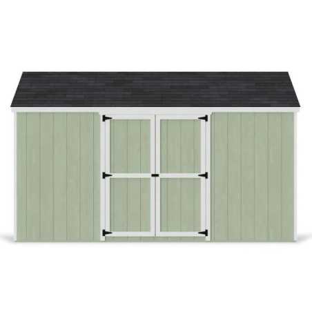 Little Cottage Co. Value Gable 10x14 Wood Storage Shed Kit - Side Entry (10x14 VGS-SE-PC)