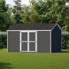 Little Cottage Co. Value Gable 10x14 Wood Storage Shed Kit - Side Entry (10x14 VGS-SE-PC)
