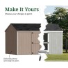 Little Cottage Co. Value Gable 10x14 Wood Storage Shed Kit - Side Entry (10x14 VGS-SE-PC)
