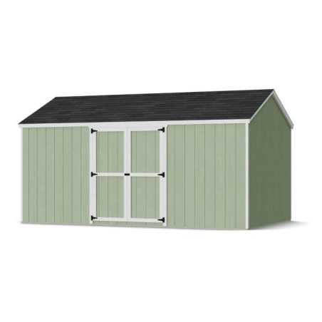 Little Cottage Co. Value Gable 10x16 Wood Storage Shed Kit - Side Entry (10x16 VGS-SE-PC)