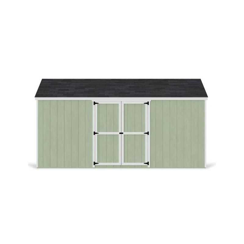 Little Cottage Co. Value Gable 10x16 Wood Storage Shed Kit - Side Entry (10x16 VGS-SE-PC)