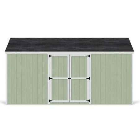 Little Cottage Co. Value Gable 10x16 Wood Storage Shed Kit - Side Entry (10x16 VGS-SE-PC)