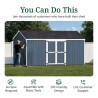 Little Cottage Co. Value Gable 10x16 Wood Storage Shed Kit - Side Entry (10x16 VGS-SE-PC)