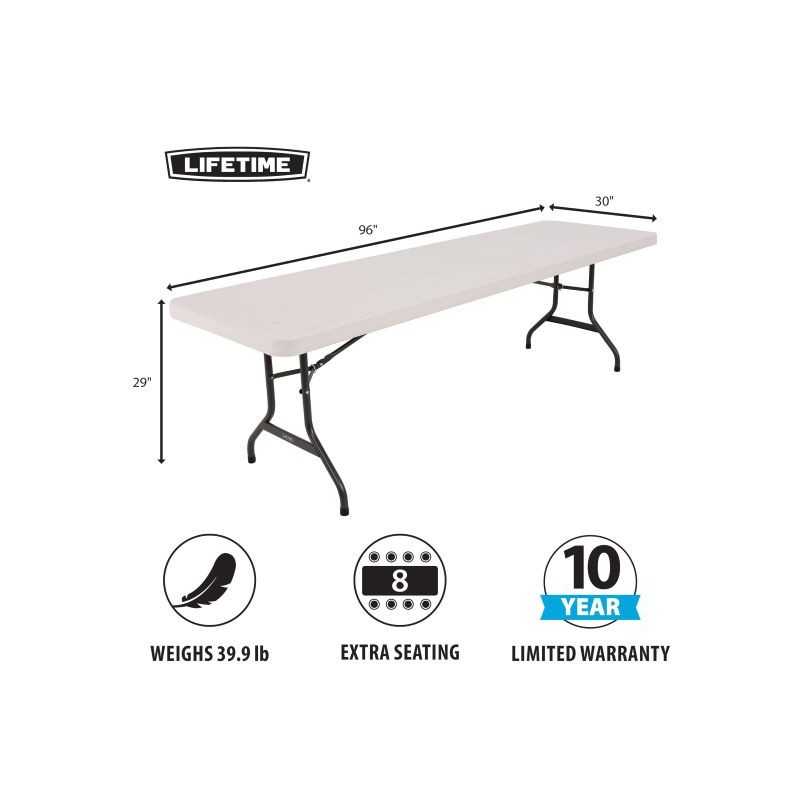 Lifetime (21) 8ft Tables and Cart Combo (80136)