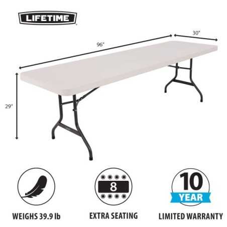 Lifetime (21) 8ft Tables and Cart Combo (80136)