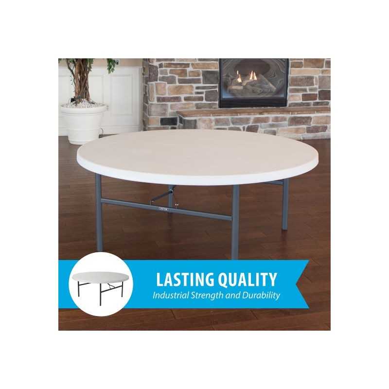 Lifetime 72-inch Round Table - 12 Pack (82673)