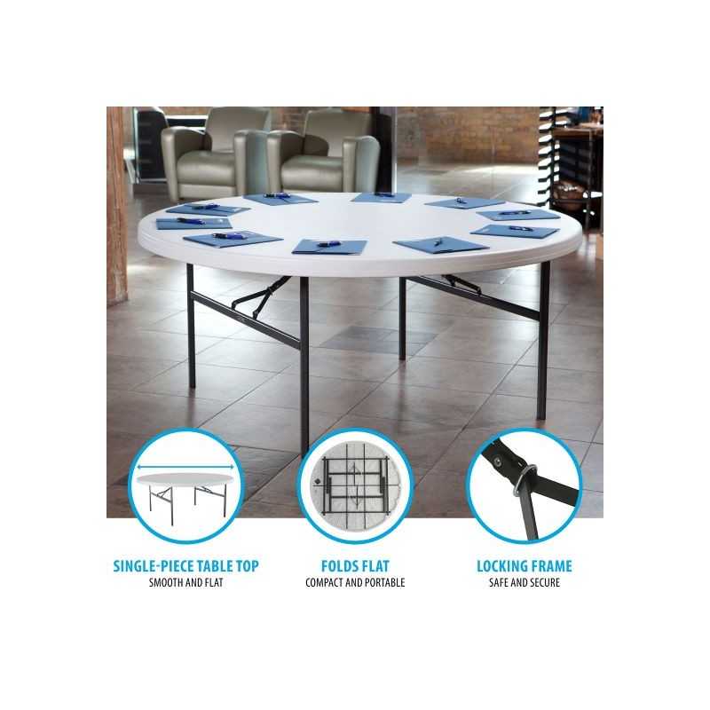 Lifetime 72-inch Round Table - 12 Pack (82673)