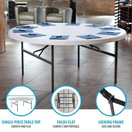 Lifetime 72-inch Round Table - 12 Pack (82673)
