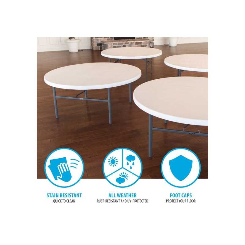Lifetime 72-inch Round Table - 12 Pack (82673)