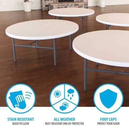 Lifetime 72-inch Round Table - 12 Pack (82673)