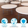 Lifetime 72-inch Round Table - 12 Pack (82673)