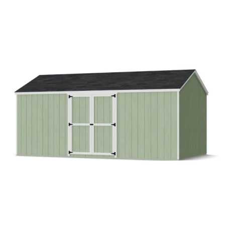 Little Cottage Co. Value Gable 10x18 Wood Storage Shed Kit - Side Entry (10x18 VGS-SE-PC)