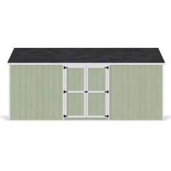 Little Cottage Co. Value Gable 10x18 Wood Storage Shed Kit - Side Entry (10x18 VGS-SE-PC)