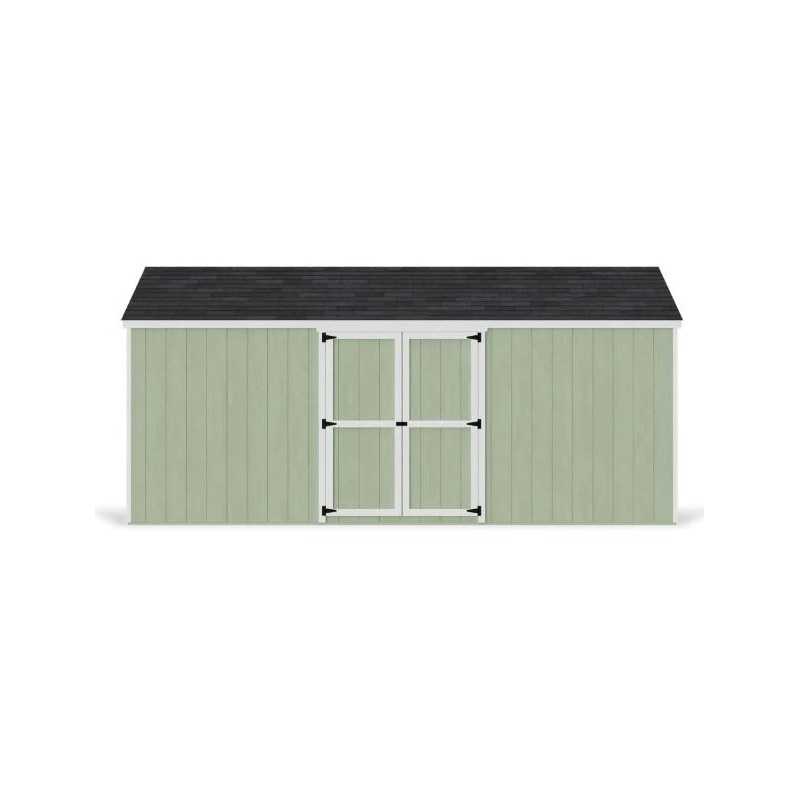 Little Cottage Co. Value Gable 10x18 Wood Storage Shed Kit - Side Entry (10x18 VGS-SE-PC)