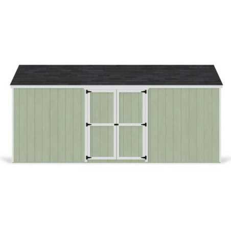 Little Cottage Co. Value Gable 10x18 Wood Storage Shed Kit - Side Entry (10x18 VGS-SE-PC)