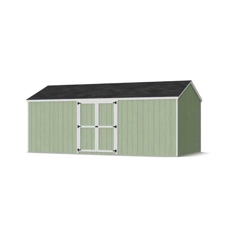 Little Cottage Co. Value Gable 10x20 Wood Storage Shed Kit - Side Entry (10x20 VGS-SE-PC)