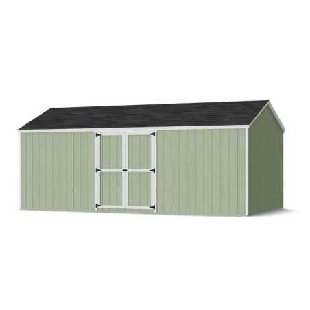 Little Cottage Co. Value Gable 10x20 Wood Storage Shed Kit - Side Entry (10x20 VGS-SE-PC)