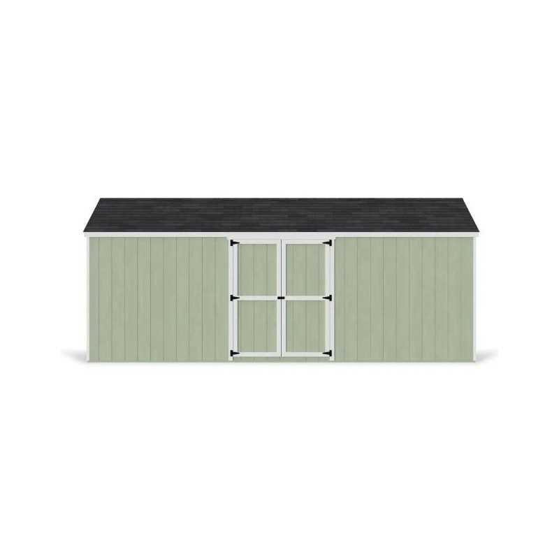 Little Cottage Co. Value Gable 10x20 Wood Storage Shed Kit - Side Entry (10x20 VGS-SE-PC)