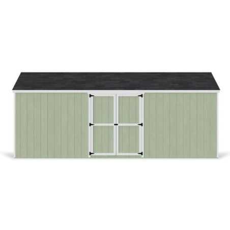 Little Cottage Co. Value Gable 10x20 Wood Storage Shed Kit - Side Entry (10x20 VGS-SE-PC)