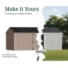 Little Cottage Co. Value Gable 10x20 Wood Storage Shed Kit - Side Entry (10x20 VGS-SE-PC)