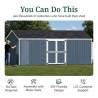 Little Cottage Co. Value Gable 10x20 Wood Storage Shed Kit - Side Entry (10x20 VGS-SE-PC)