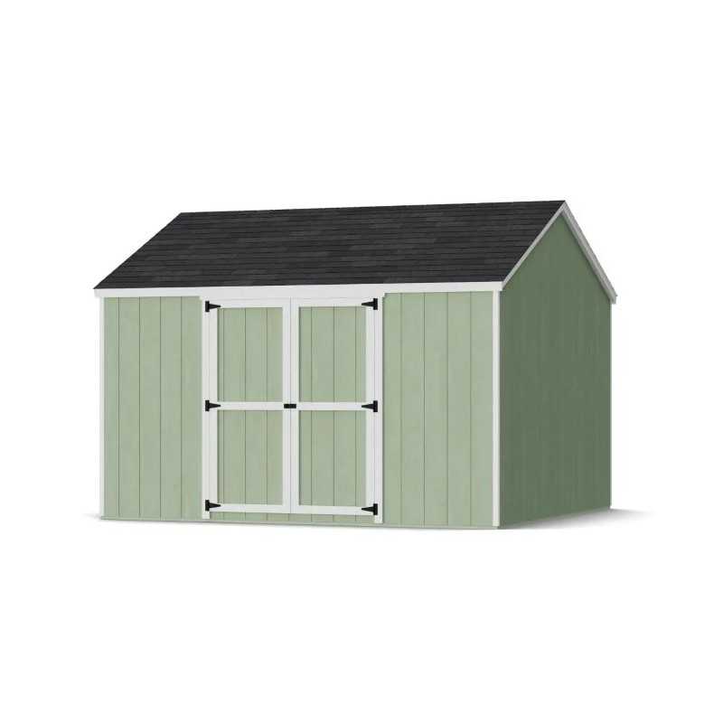 Little Cottage Co. Value Gable 12x12 Wood Storage Shed Kit - Side Entry (12x12 VGS-SE-PC)