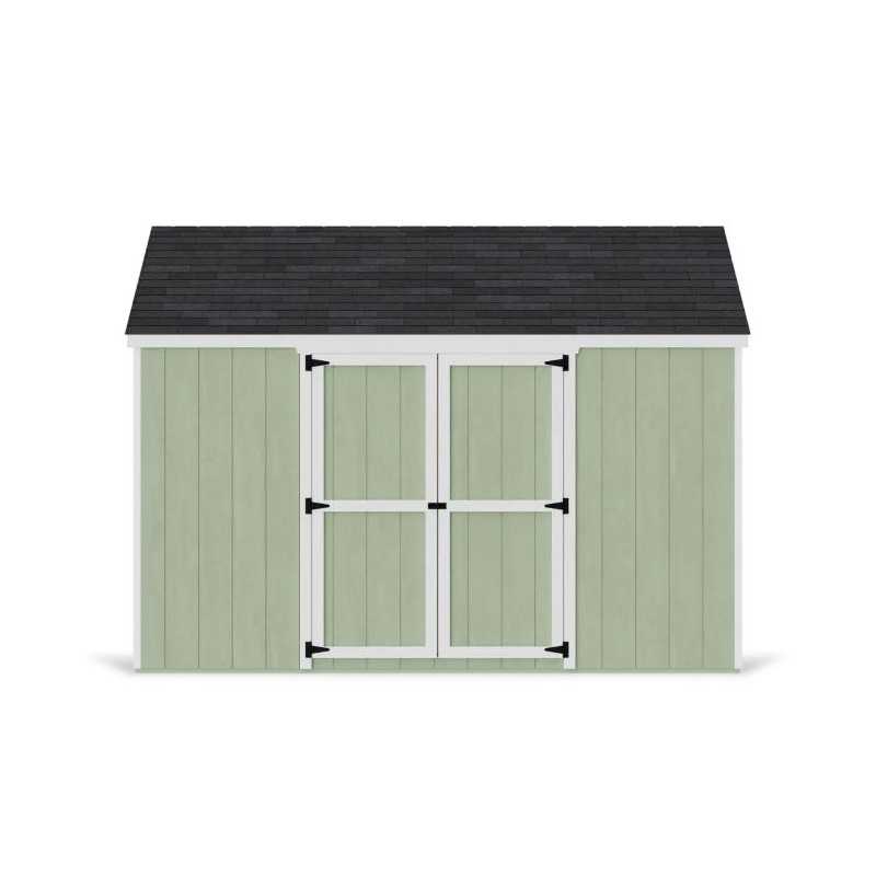 Little Cottage Co. Value Gable 12x12 Wood Storage Shed Kit - Side Entry (12x12 VGS-SE-PC)
