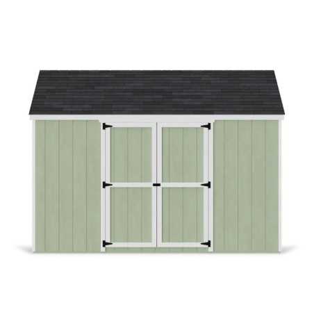 Little Cottage Co. Value Gable 12x12 Wood Storage Shed Kit - Side Entry (12x12 VGS-SE-PC)