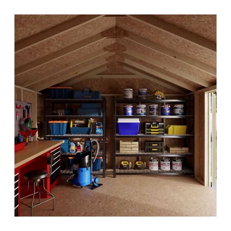 Little Cottage Co. Value Gable 12x12 Wood Storage Shed Kit - Side Entry (12x12 VGS-SE-PC)