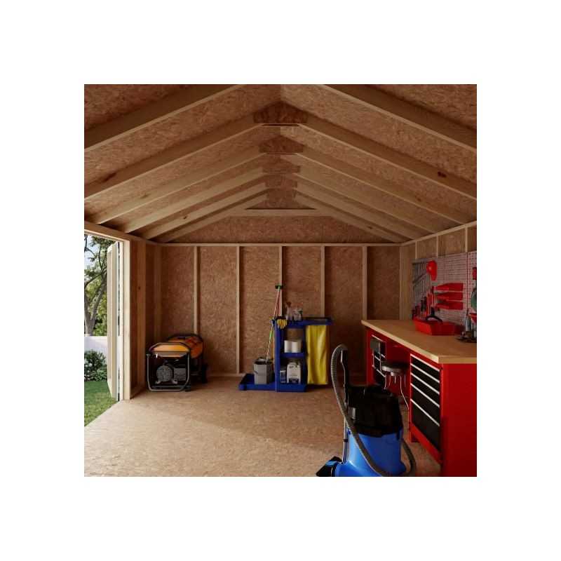 Little Cottage Co. Value Gable 12x12 Wood Storage Shed Kit - Side Entry (12x12 VGS-SE-PC)