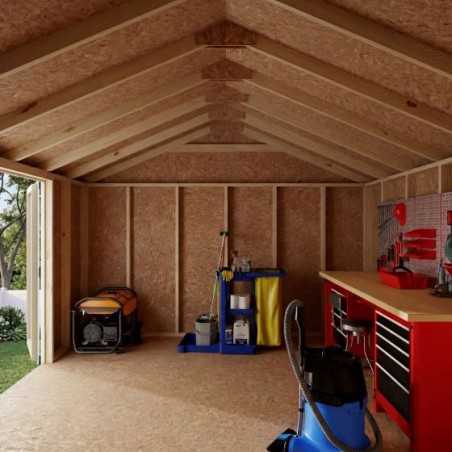 Little Cottage Co. Value Gable 12x12 Wood Storage Shed Kit - Side Entry (12x12 VGS-SE-PC)