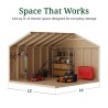 Little Cottage Co. Value Gable 12x12 Wood Storage Shed Kit - Side Entry (12x12 VGS-SE-PC)